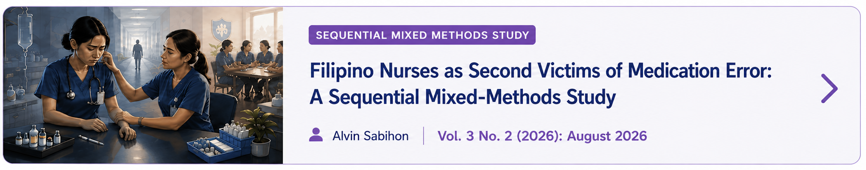 Filipino Nurses as Second Victims of Medication Error: A Sequential Mixed-Methods Study